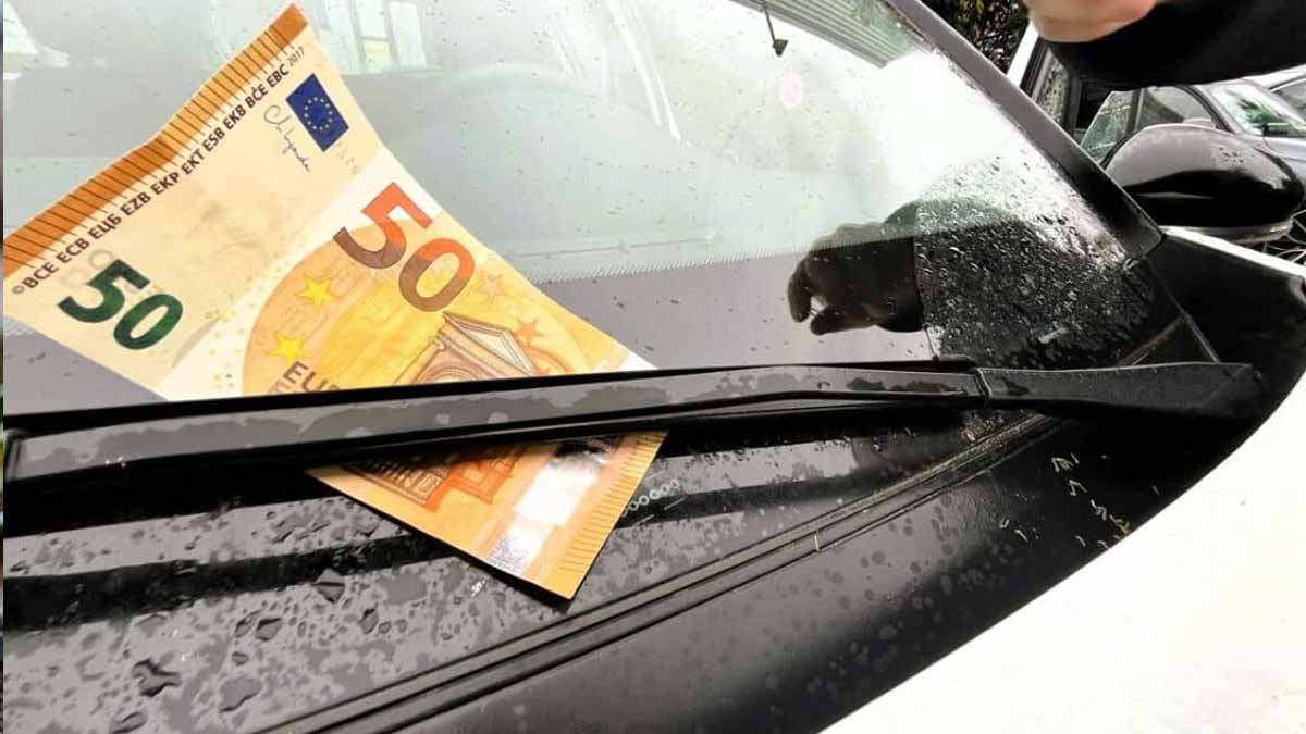50 euros pare brise