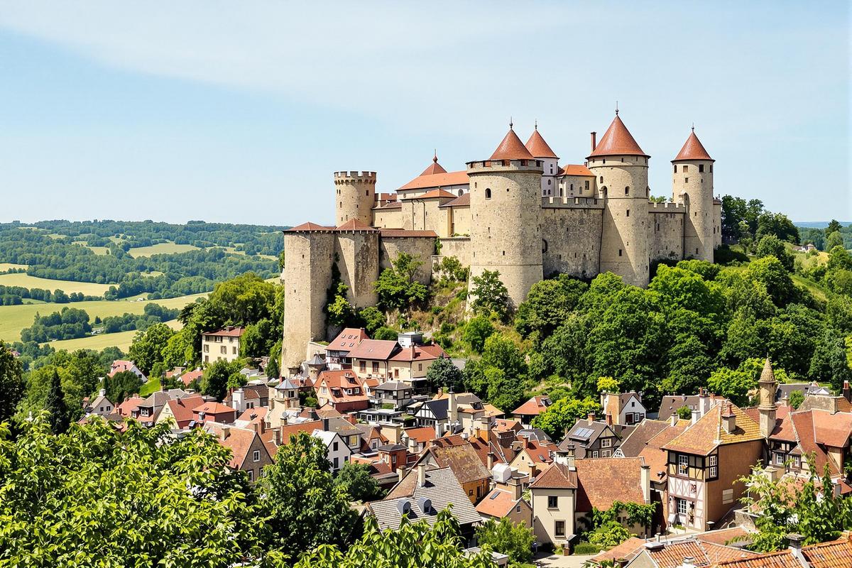 ce village classé parmi les plus beaux de france abrite l’une des plus belles forteresses de bourgogne